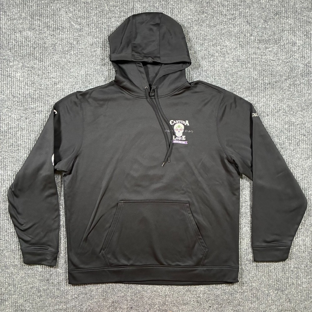 Sport Tek Hoodie Mens Size‎ XL Black Cantina Louie Graphic Pullover Sweatshirt